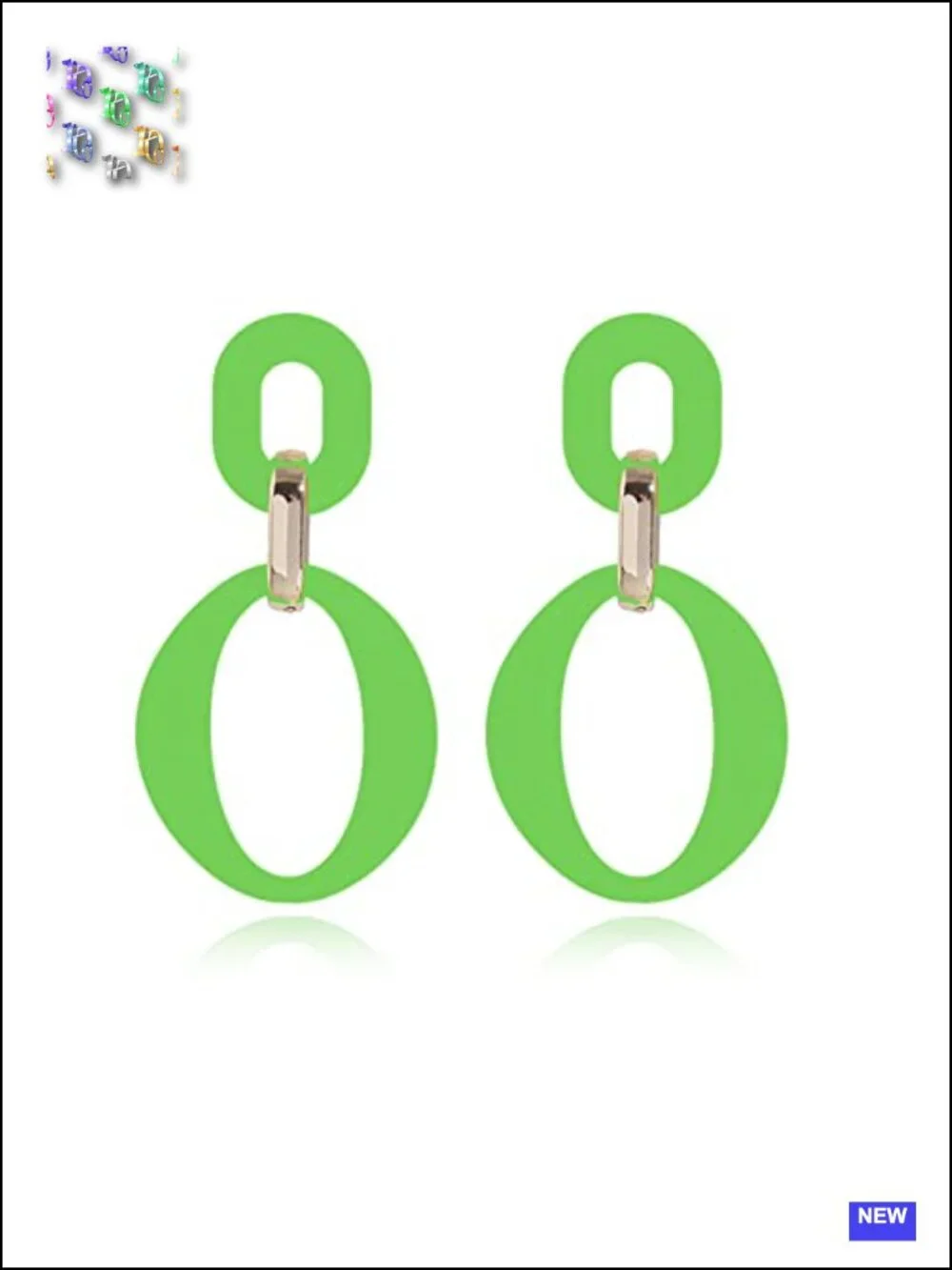 Acrylic Geometric Dangle Earring for Women Boho Lightweight Chunky Retro Drop